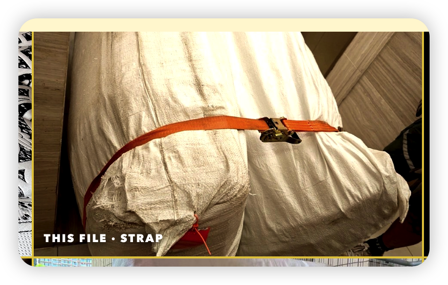 User-supplied strap frame